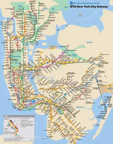 Mapa metro nueva york