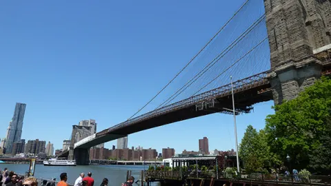 Foto del puente de Brookling con Manhattan de fondo
