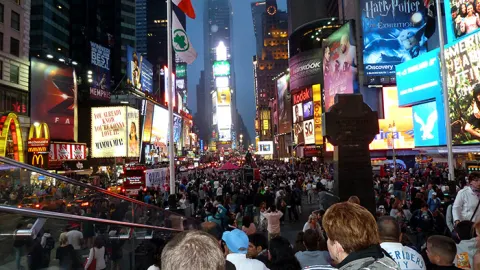 Foto de Times Square de noche