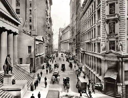 Foto de 1911 de Wall Street de Nueva York