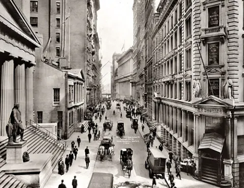Foto de 1911 de Wall Street de Nueva York
