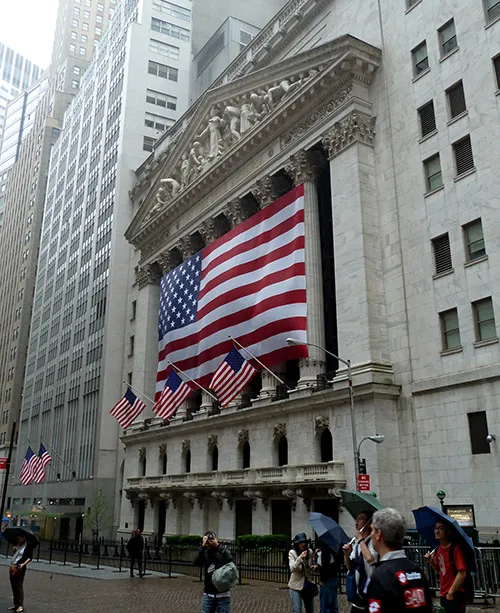 Foto de la calle Wall Street de Nueva York