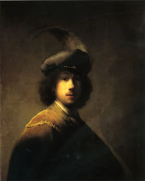 Cuadro Autorretrato de Rembrandt en la sala Dutch Room del Isabella Stewart Gardner Museum Cuadro Autorretrato de Rembrandt en la sala Dutch Room del Isabella Stewart Gardner Museum