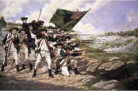 La Batalla de Long Island, la mas larga en la Revolucion Americana, tuvo lugar en el año 1776 en Brooklyn