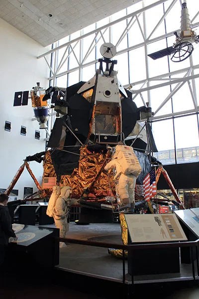Foto del Módulo del Apollo 11 en el Museo Nacional del aire y del espacio de Washington DC