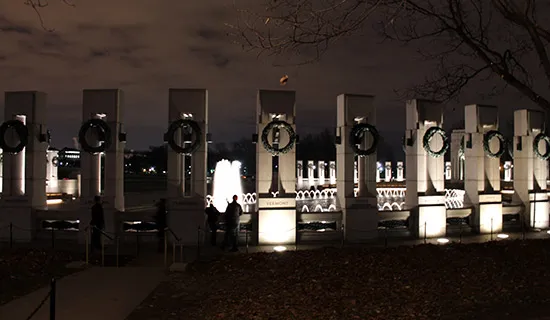 Monumento conmemorativo Segunda Guerra Mundial en Washington DC