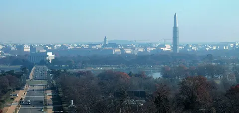 Panorámica de Washington desde el cementerio de Arlington