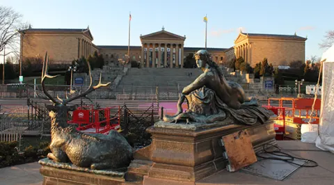 Panorámica del museo de arte de Philadelphia