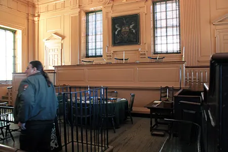 Cámara del Poder Judicial del Independence Hall o también conocido como Casa del Estado de Pensilvania (Pennsylvania State House)