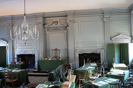 Cámara del Poder legislativo del Independence Hall o también conocido como Casa del Estado de Pensilvania (Pennsylvania State House)