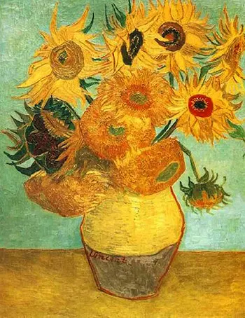 Doce girasoles de Van Gogh