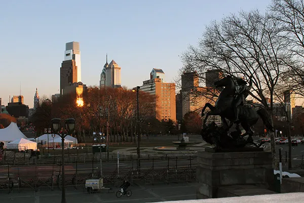 Vistas de Philadelphia desde el Museo de Arte Vistas de Philadelphia desde el Museo de Arte