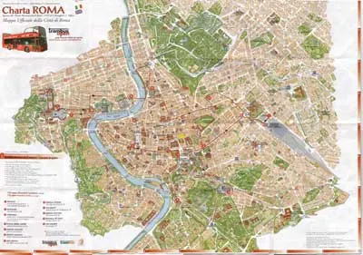 Callejero mapa turistico roma