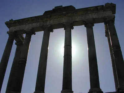 Fotos de restos monumentales del Forum Magnum de Roma