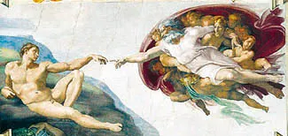 Imagen Creación de Adan - Interior de la Capilla Sixtina