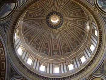 Cúpula de San Pedro del Vaticano Interior - Obra de Miguel Ángel