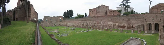 Panorámica del interior del Palatino Romano