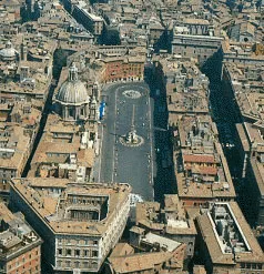 Plaza Navona a vista de pájaro