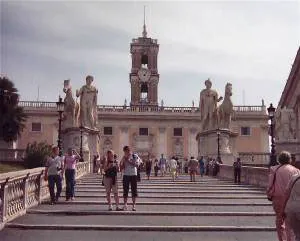 Plaza Aracoeli, escalinata de Miguel Ángel La Cordonata