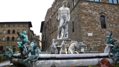 Fuente de Neptuno en Florencia (Firenze)