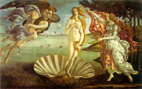 El Nacimiento de Venus de Botticelli