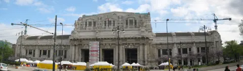 Panorámica de la Estación Central de Trenes de Milán