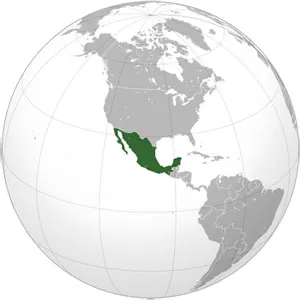 Ubicación de méxico en el mundo