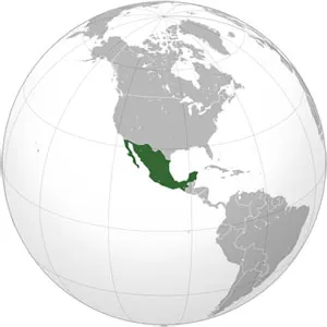 Ubicación de méxico en el mundo