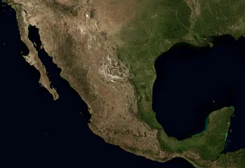 Foto - Vista satélite de México