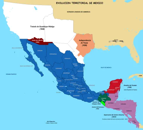 Evolución territorial de México