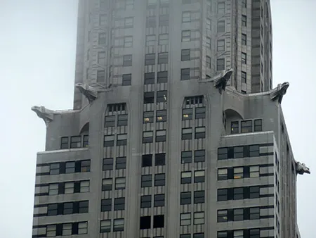 Detalles de las gárgolas del Edificio Chrysler