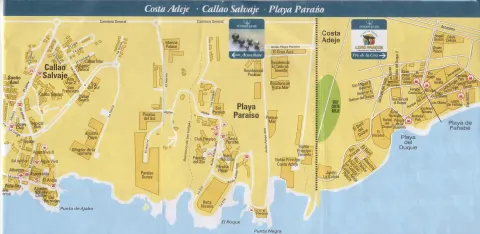 Mapa callejero costa adeje callao salvaje playa paraiso