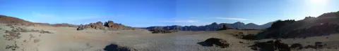 Vista lunar del Parque Nacional de las Cañadas del Teide