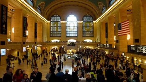 Foto del interior de la estación de trenes Grand Central Terminal de Nueva York