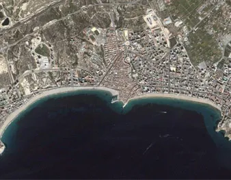 Vista satélite de la ciudad de Benidorm