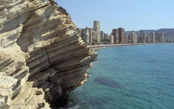 Vista satélite de la ciudad de Benidorm
